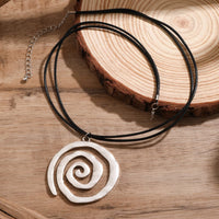 Thumbnail for Chic Layered Spiral Wax Cord String Necklace - ArtGalleryZen