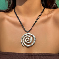 Thumbnail for Chic Layered Spiral Wax Cord String Necklace - ArtGalleryZen