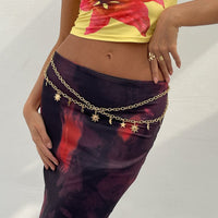 Thumbnail for Chic Layered Sun Moon Star Tassel Waist Chain - ArtGalleryZen