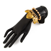 Thumbnail for Chic Layered Textured Heart Tassel Ball Chain Bracelet Set - ArtGalleryZen