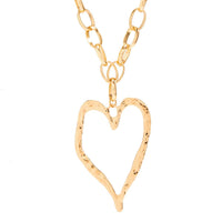 Thumbnail for Chic Liquid Heart Pendant Cable Chain Necklace - ArtGalleryZen