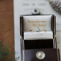 Thumbnail for Chic Natural Turquoise Topaz Stone Ring - ArtGalleryZen