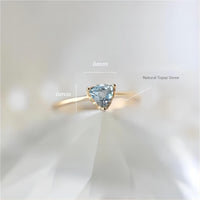 Thumbnail for Chic Natural Turquoise Topaz Stone Ring - ArtGalleryZen