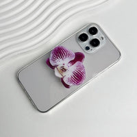 Thumbnail for Chic Orchid Flower Acrylic Foldable Phone Grip Phone Stand - ArtGalleryZen