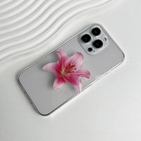 Thumbnail for Chic Orchid Flower Acrylic Foldable Phone Grip Phone Stand - ArtGalleryZen