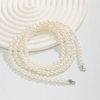 Thumbnail for Chic Pearl Long Chain Anklet - ArtGalleryZen