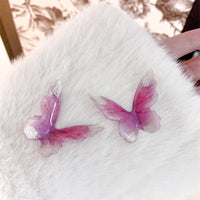 Thumbnail for Chic Pink Butterfly Dangle Earrings - ArtGalleryZen