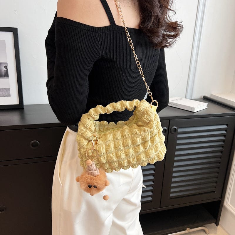 Chic Puffy Tote Shoulder Bag - ArtGalleryZen