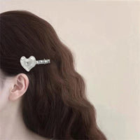 Thumbnail for Chic Rhinestone Heart Resin Hair Clip - ArtGalleryZen