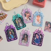 Thumbnail for Chic Ribbon Bowknot Kpop Keychain Photocard Holder - ArtGalleryZen