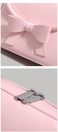 Thumbnail for Chic Shoulder Crossbody Bowknot Leather Bag - ArtGalleryZen