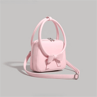 Thumbnail for Chic Shoulder Crossbody Bowknot Leather Bag - ArtGalleryZen