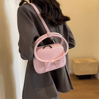 Thumbnail for Chic Shoulder Crossbody Bowknot Leather Bag - ArtGalleryZen