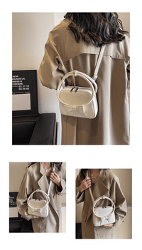 Thumbnail for Chic Shoulder Crossbody Bowknot Leather Bag - ArtGalleryZen
