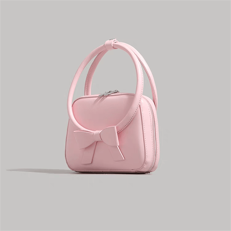 Chic Shoulder Crossbody Bowknot Leather Bag - ArtGalleryZen