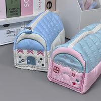 Thumbnail for Chic Star Bowknot House Embroidered Pencil Case Storage Bag - ArtGalleryZen