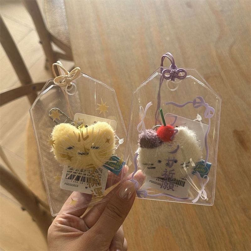 Chic Transparent Amulet Kpop Keychain Photocard Holder - ArtGalleryZen
