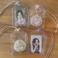 Thumbnail for Chic Transparent Amulet Kpop Keychain Photocard Holder - ArtGalleryZen