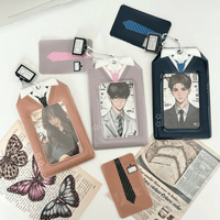Thumbnail for Chic Uniform Kpop Keychain Photocard Holder - ArtGalleryZen