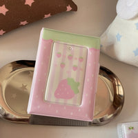 Thumbnail for Chocolate Strawberry Heart Kpop 3 Inch Mini Photocard Album - ArtGalleryZen