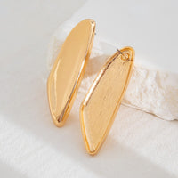 Thumbnail for Chunky Gold Silver Plated Geometric Pattern Earrings - ArtGalleryZen