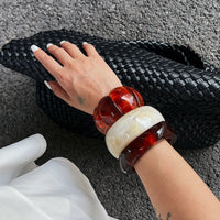 Thumbnail for Chunky Gradient Resin Bangle Bracelet Set - ArtGalleryZen