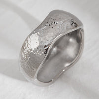 Thumbnail for Chunky Irregular Curved Wide Cuff Bangle Bracelet - ArtGalleryZen