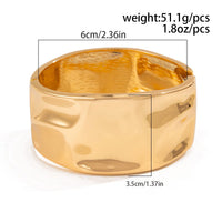 Thumbnail for Classic Chunky Glossy Textured Wide Cuff Bangle Bracelet - ArtGalleryZen