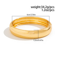 Thumbnail for Classic Gold Silver Plated Bangle Bracelet - ArtGalleryZen