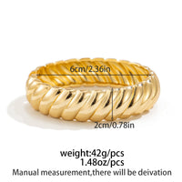 Thumbnail for Classic Gold Silver Tone Twisted Bangle Bracelet Set - ArtGalleryZen