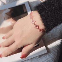 Thumbnail for Colorful Crystal Clover Bracelet - ArtGalleryZen