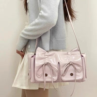 Thumbnail for Colorful Ribbon Shoulder Crossbody Leather Bag - ArtGalleryZen