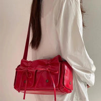 Thumbnail for Colorful Ribbon Shoulder Crossbody Leather Bag - ArtGalleryZen