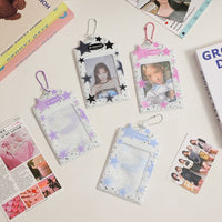 Thumbnail for Colorful Star Kpop Keychain Photocard Holder - ArtGalleryZen