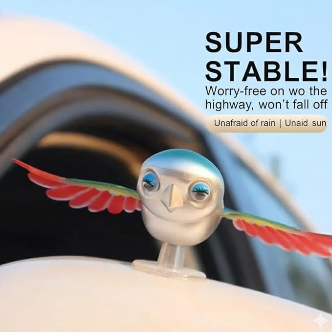 Creative Companion Flying Bird Car Motorcycle Ornament - ArtGalleryZen