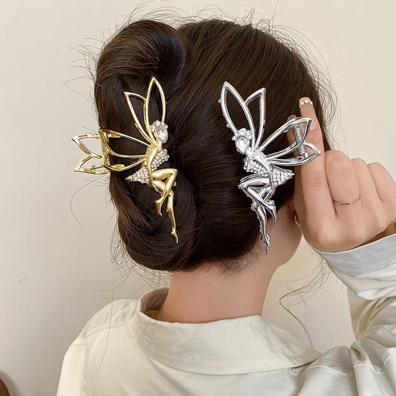 Crystal Angel Little Sprite Chignon Claw Clip Hair Clip - ArtGalleryZen
