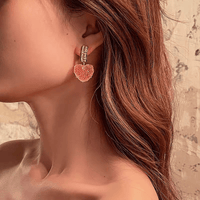 Thumbnail for Crystal Candy Heart Earrings - ArtGalleryZen
