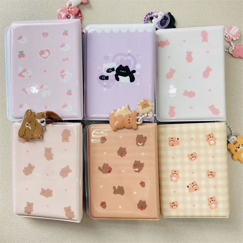 Cute Bear Cat Bunny Kpop 3 Inch Mini Photocard Album - ArtGalleryZen