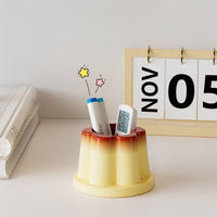 Thumbnail for Cute Caramel Pudding Pen Holder - ArtGalleryZen
