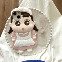 Thumbnail for Cute Cartoon Crayon Shin-chan Silicone iPhone Case - ArtGalleryZen