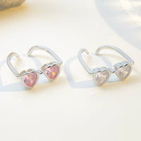 Thumbnail for Cute Heart Shape Sunglasses Crystal Love Ring - ArtGalleryZen