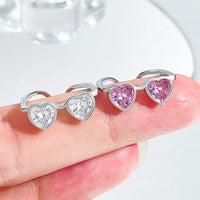 Thumbnail for Cute Heart Shape Sunglasses Crystal Love Ring - ArtGalleryZen