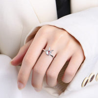 Thumbnail for Cute Opal Rabbit Ring - ArtGalleryZen
