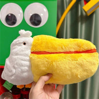 Thumbnail for Cute Pelican Plush Bag Camera Bag Makeup Toiletry Bag Portable Travel Storage Organizer - ArtGalleryZen
