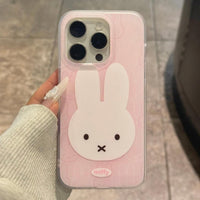 Thumbnail for Cute Pink Miffy iPhone Case - ArtGalleryZen