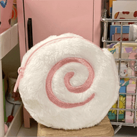 Thumbnail for Cute Pink Narutomaki Plush Earphone Case Coin Purse - ArtGalleryZen