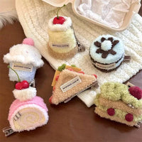 Thumbnail for Cute Plush Cherry Cream Dessert  Hair Clip - ArtGalleryZen