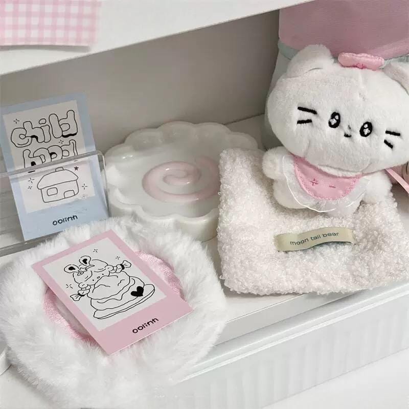 Cute Plush Narutomaki Square Plush Coaster - ArtGalleryZen