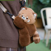 Thumbnail for Cute Plush Raccoon Panda Crossbody Bag Backpack - ArtGalleryZen