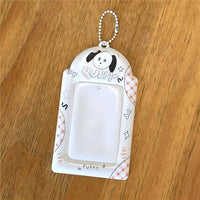 Thumbnail for Cute Puppy Angel Bowknot Kpop Keychain Photocard Holder - ArtGalleryZen